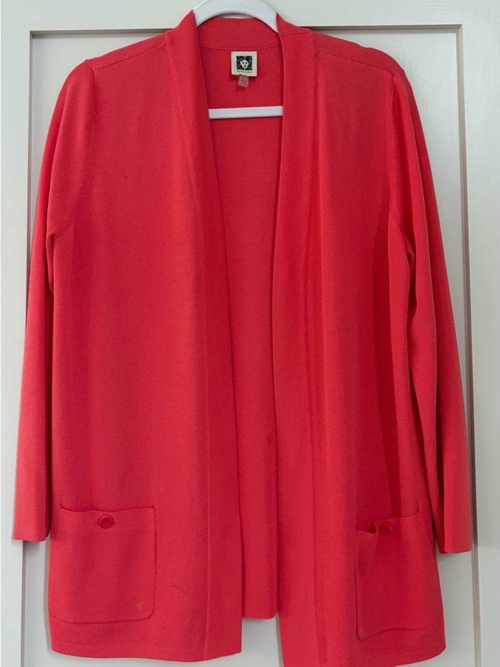 Anne Klein Coral Open Front Cardigan Jacket
